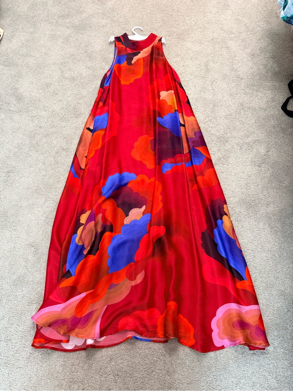 FARM Rio Red Multi-Color Maxi Dress